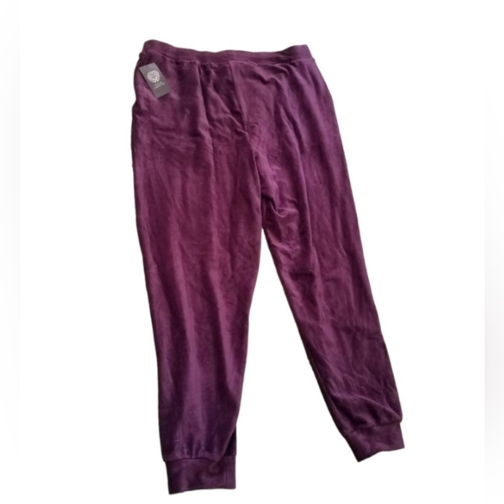 Vince Camuto Purple Corduroy Cotton Blend Drawstring Waist Joggers NwT 2X - Picture 3 of 12